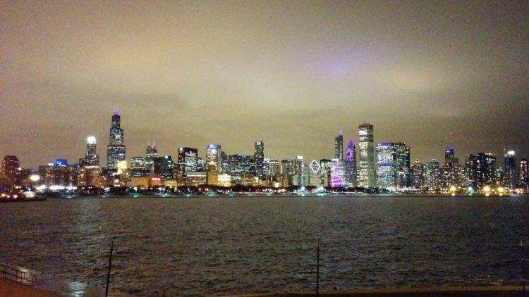 unique things to do in chicago bike ride at night skyline