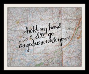 unique travel gifts ideas map