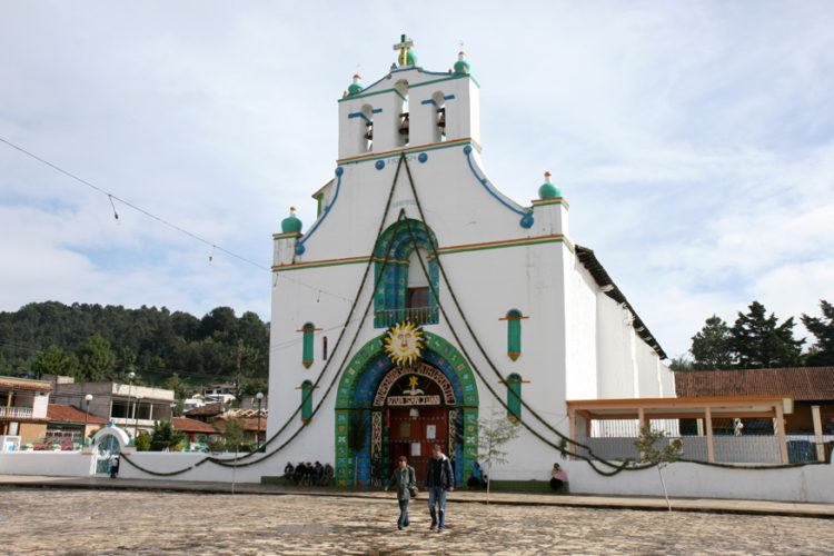 The church in San Juan Chamula Chiapas