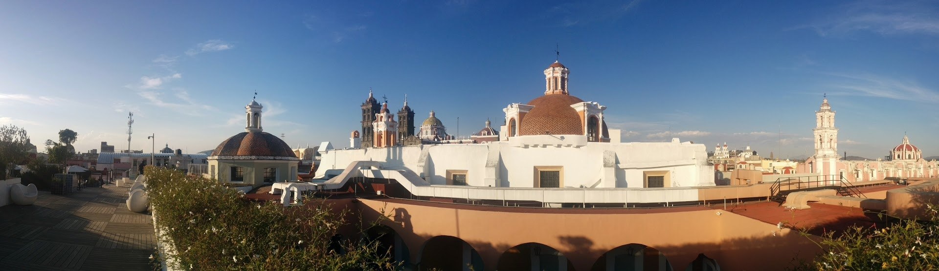 Rooftop view of Puebla