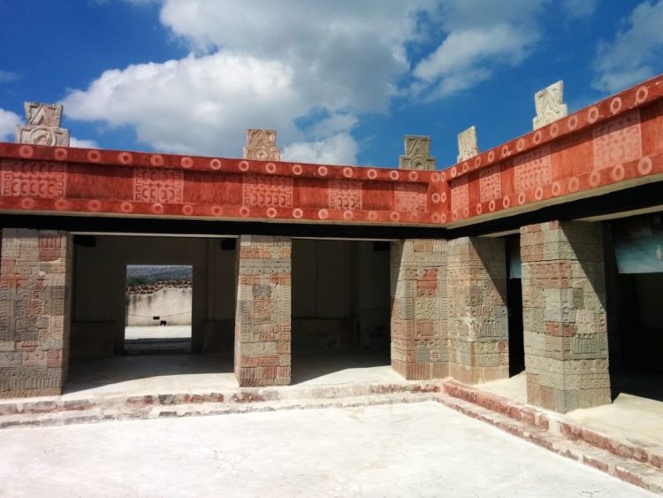 Palace of Quetzlpalapotl in Teotihuacan Mexico