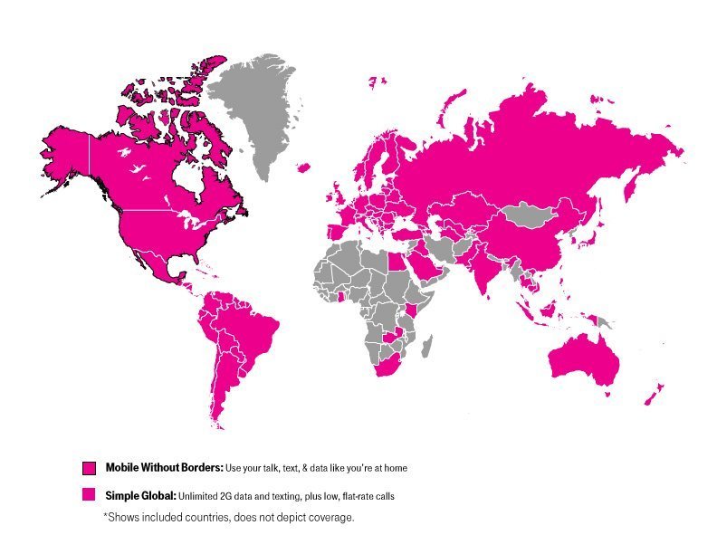 Is T Mobile free international?