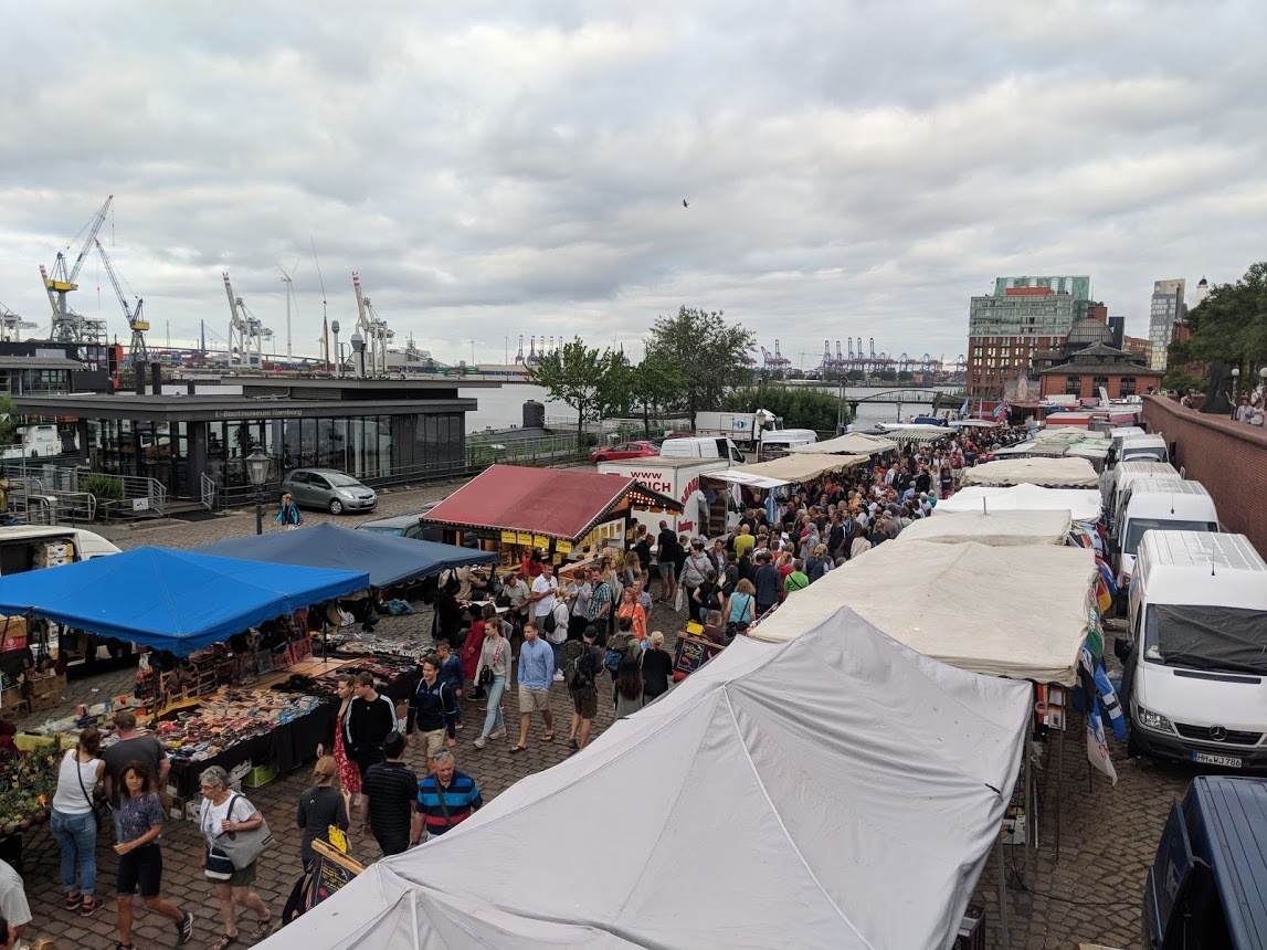 Outside the fish market, at about 6am on a Sunday