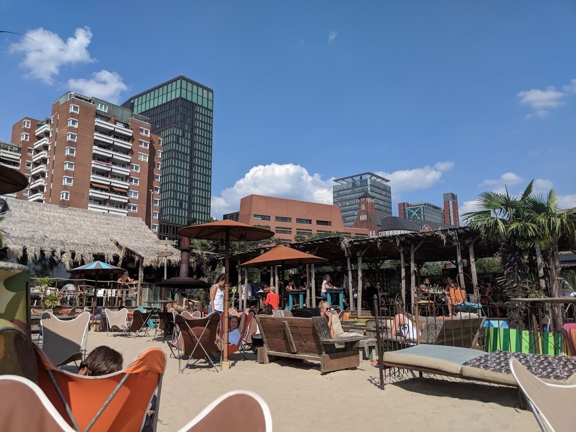 StrandPauli beach club in Hamburg