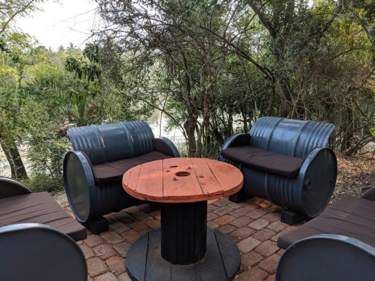 seating at backwaters lodge