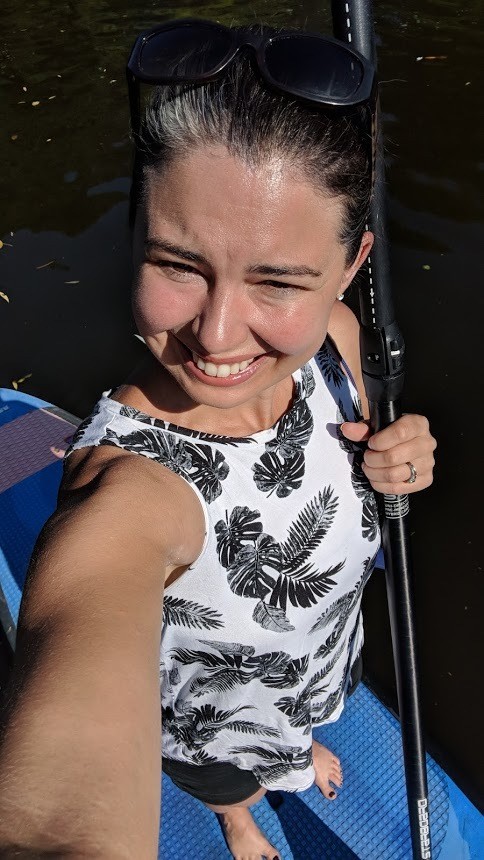 stand up paddling hamburg selfie