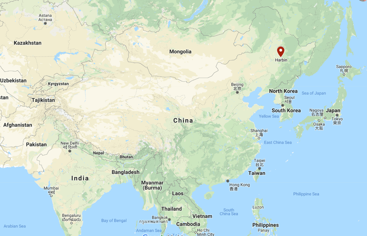 Harbin China Map