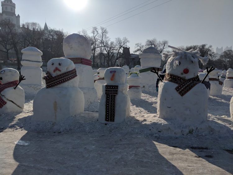 snowmen in harbin