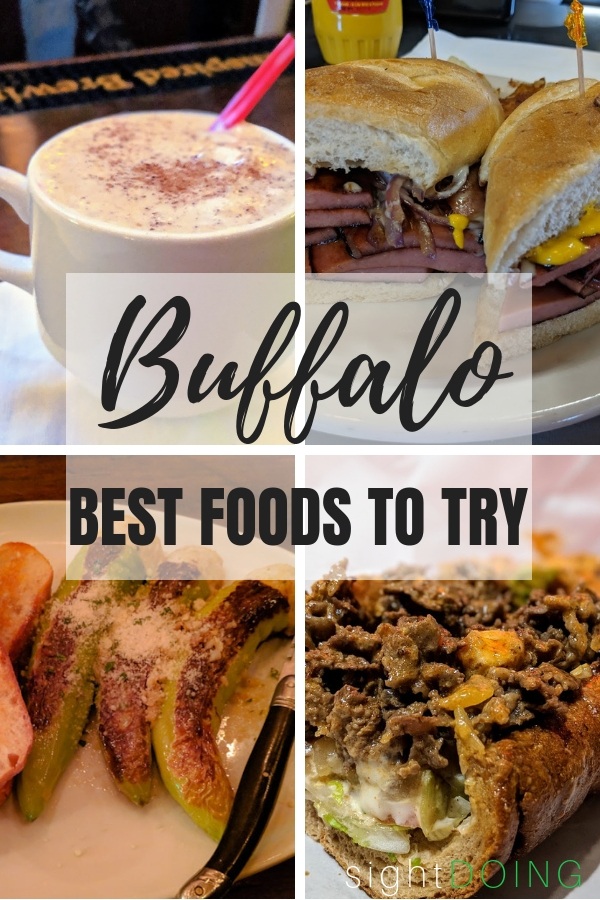 Buffalo foods collage