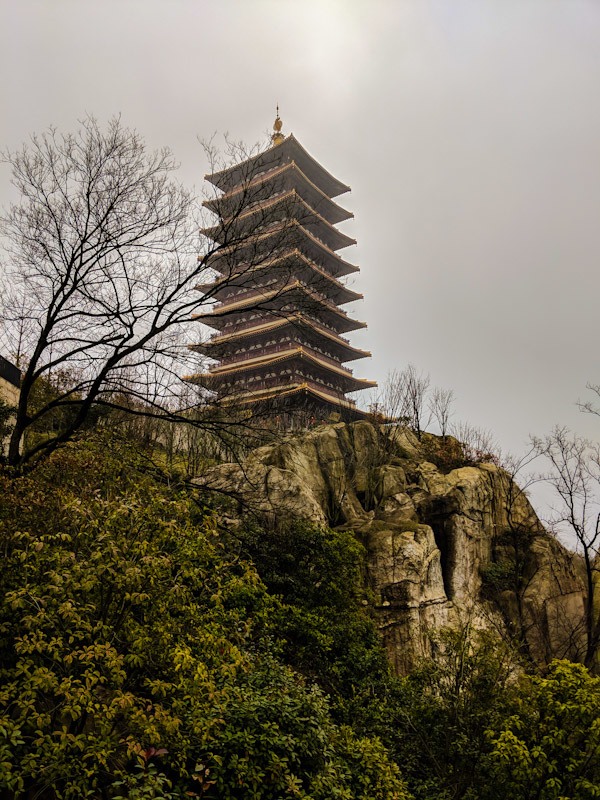 Usnisa Pagoda on a cloudy day