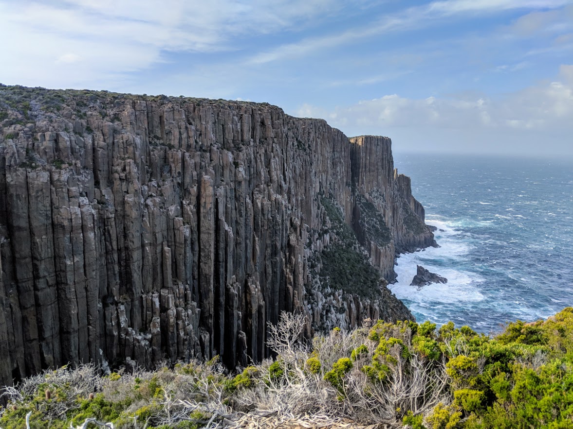 Scenic views from the Tasman Peninsula