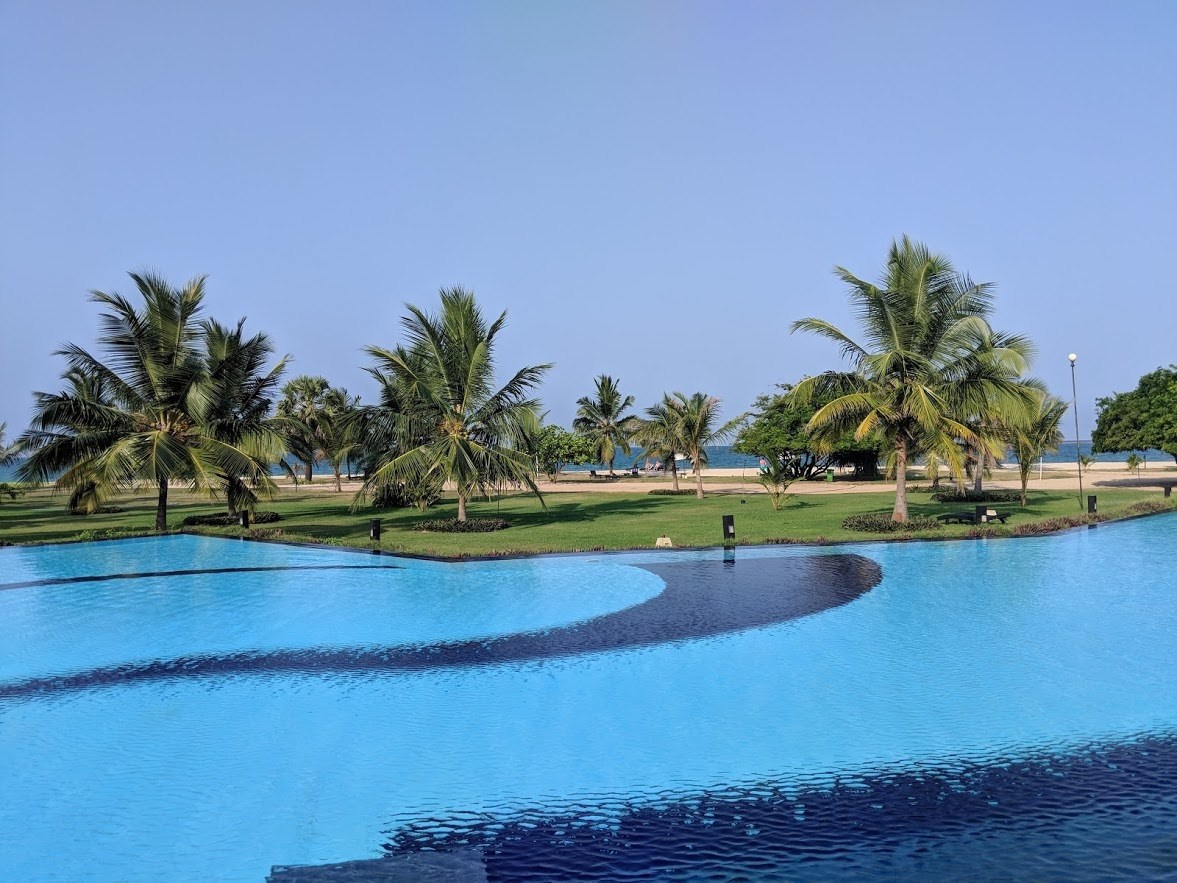 resort pool in passikudah sri lanka