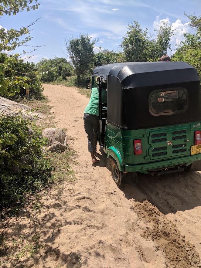 sri lanka tuk tuk on beach