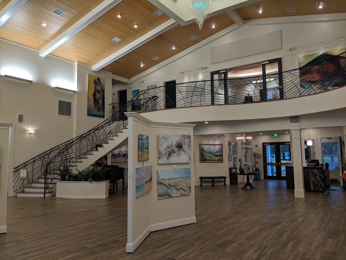 inside the coastal arts center orange beach al