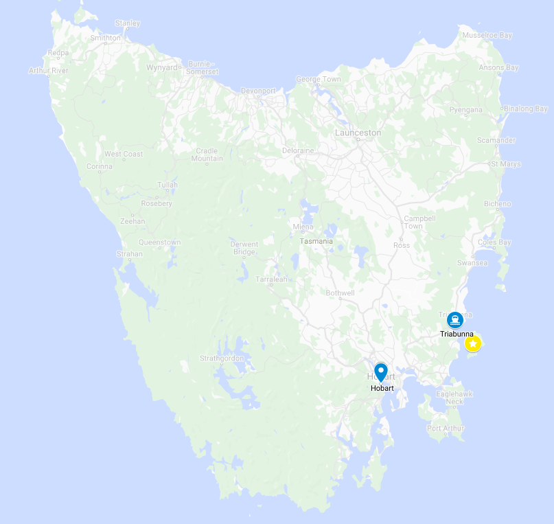 Maria Island map tasmania