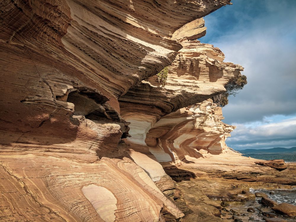 Tasmania Painted Cliffs on Maria Island