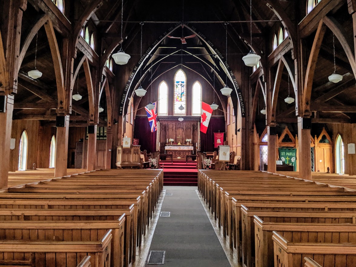 church with wooden interior