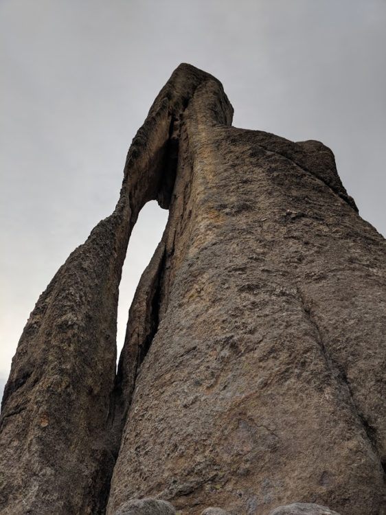 rock formation along needles highway