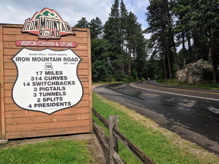 iron mountain road sign