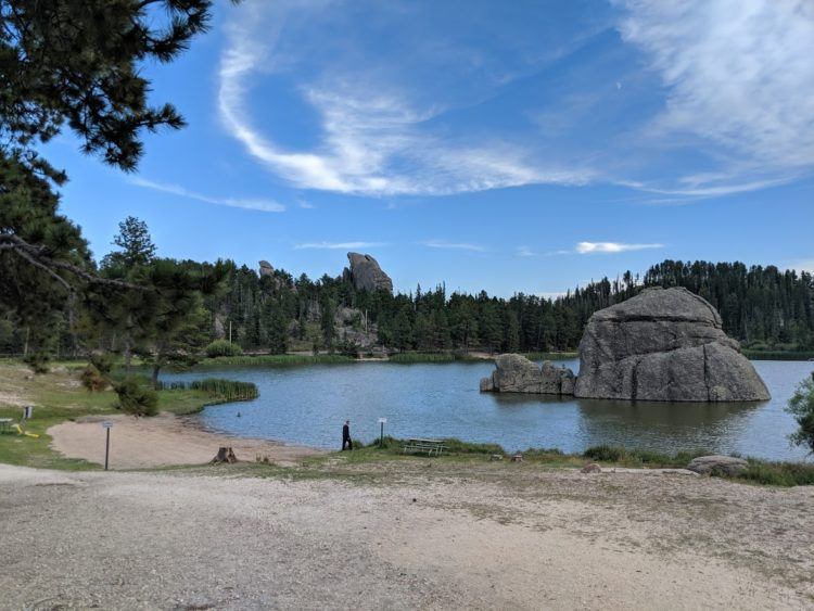 sylvan lake is a perfect stop for one day in custer state park