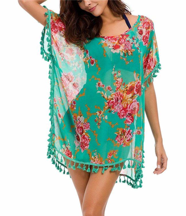 turquoise beach cover up