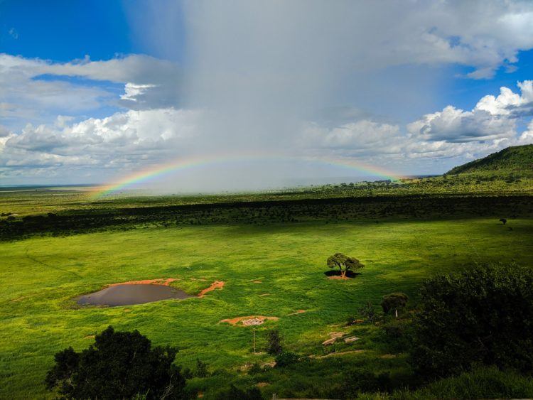 rainbow on kenya safari