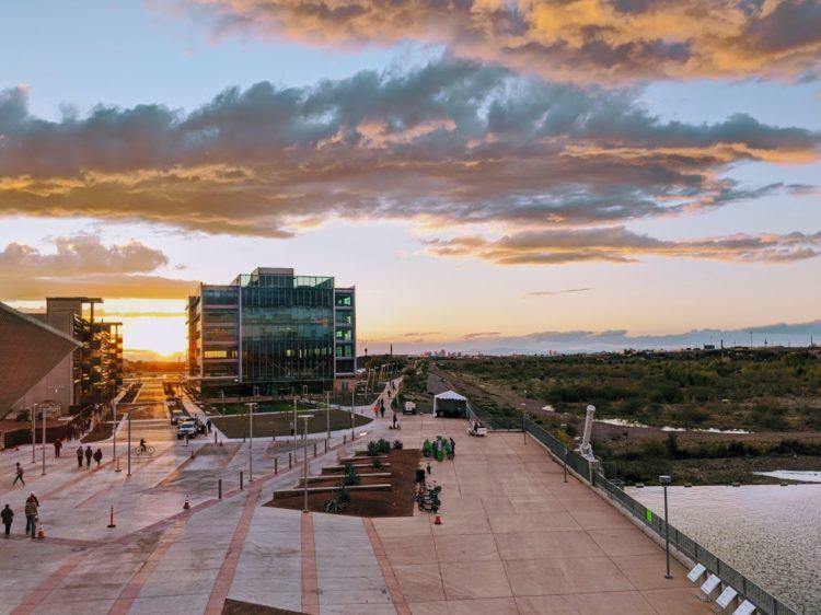 sunset in tempe