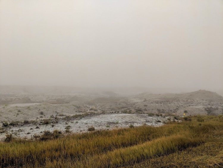 badlands fog