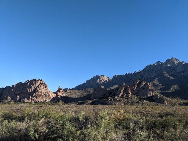 approaching the organ mountains