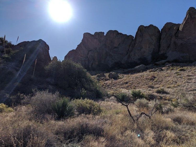 sunbeam over organ mountains