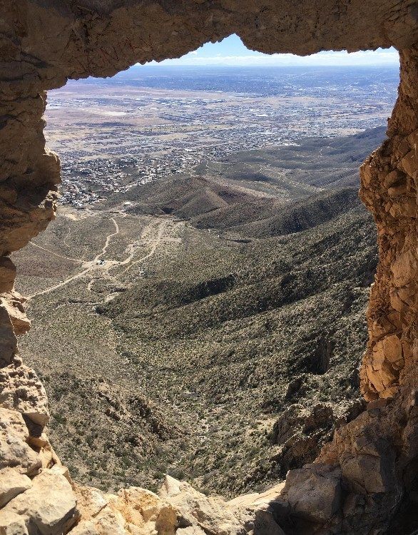 rock window ron coleman trail el paso