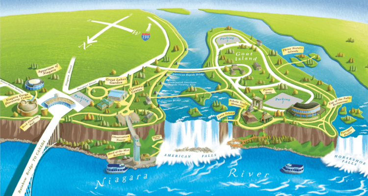 niagara falls state park map