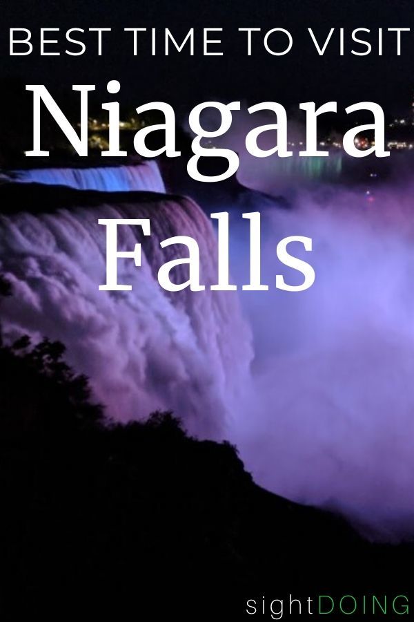 best time to visit niagara falls