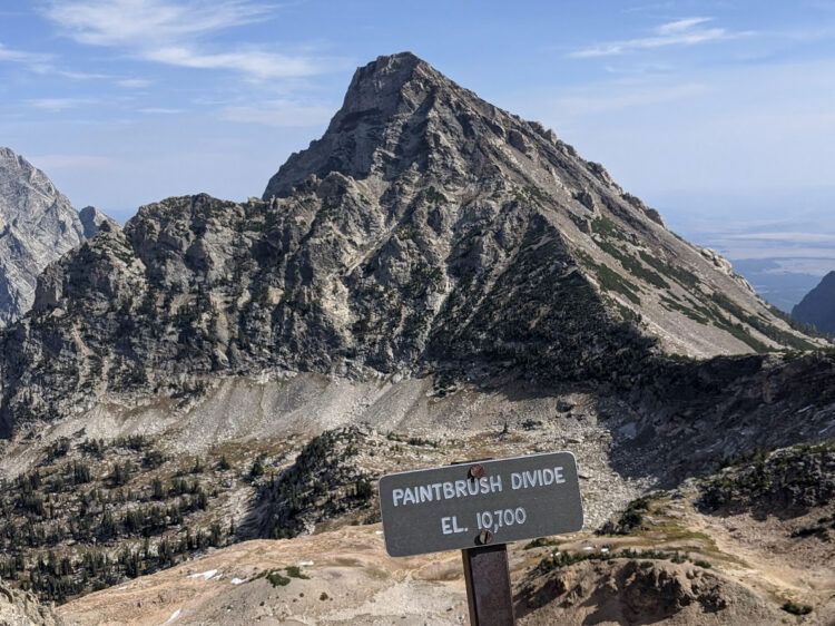 paintbrush divide elevation sign