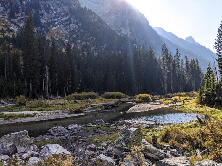 creek running through grand tetons national park