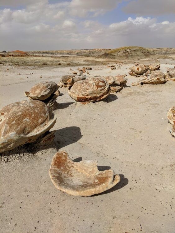 alien eggs in bisti badlands