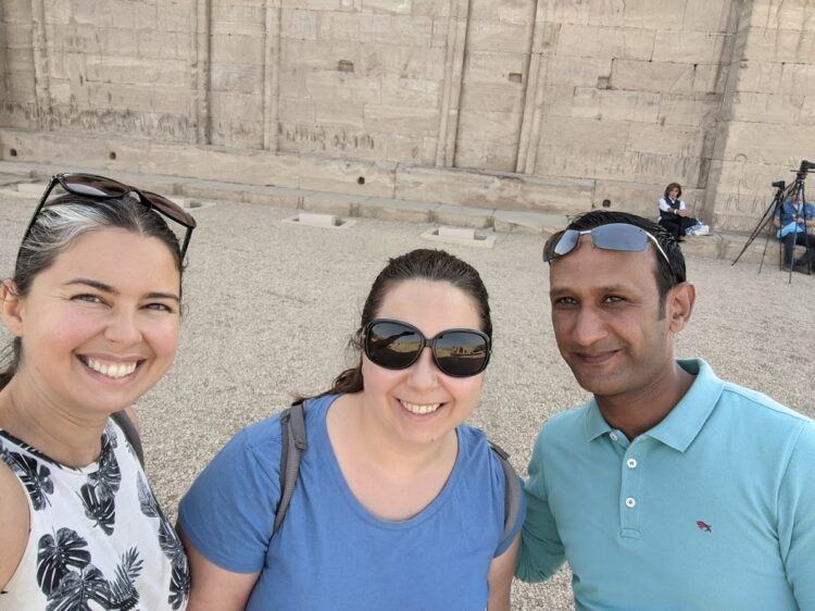 dendera temple selfie