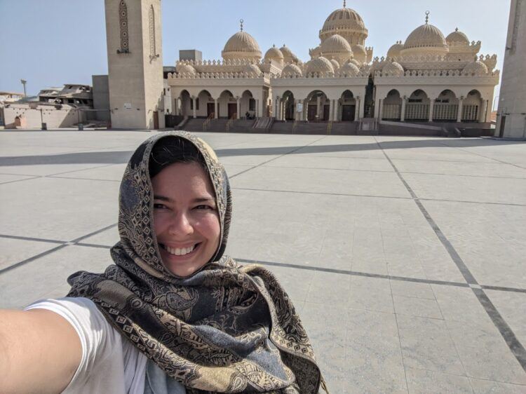 outside of al mina mosque hurghada