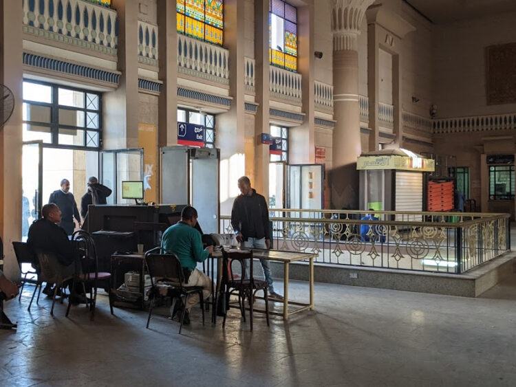 inside luxor train station