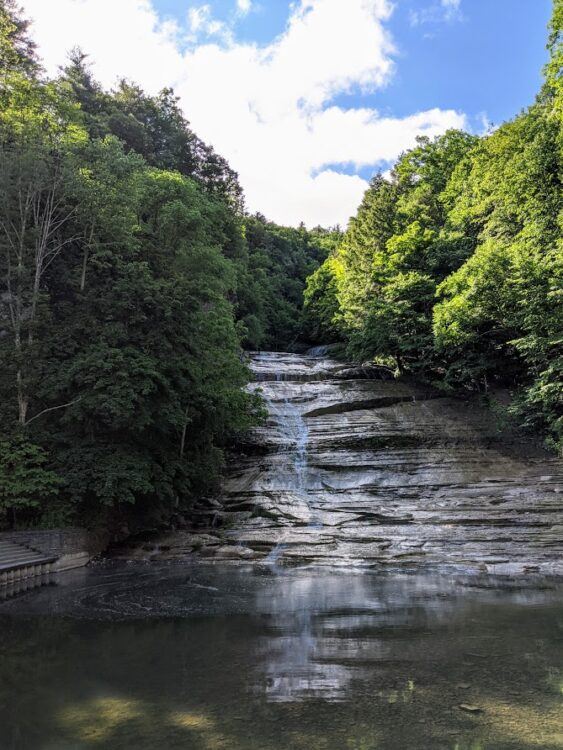 natural swimming pool at buttermilk falls