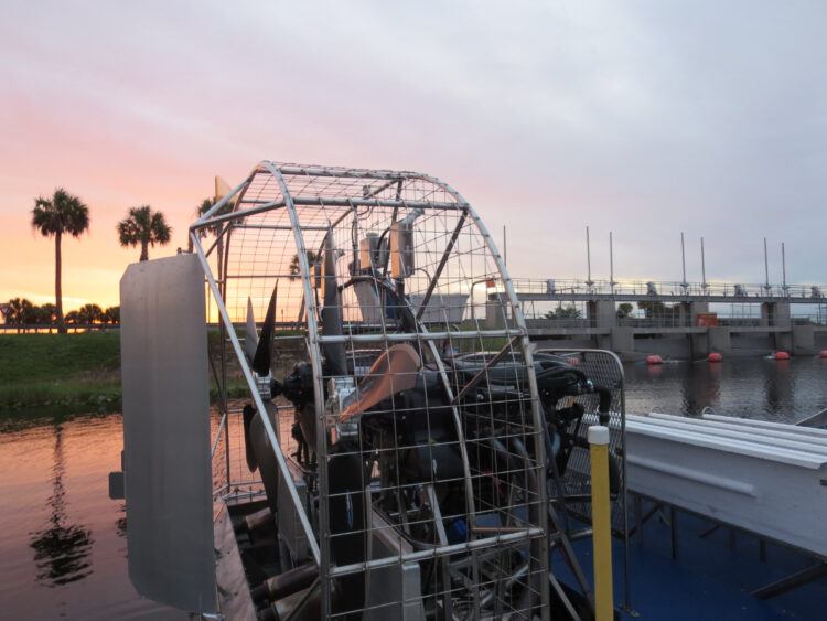 sunset airboat ride in everglades near fort lauderdale florida