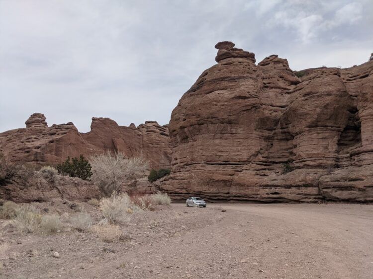 gravel road through san lorenzo canyon