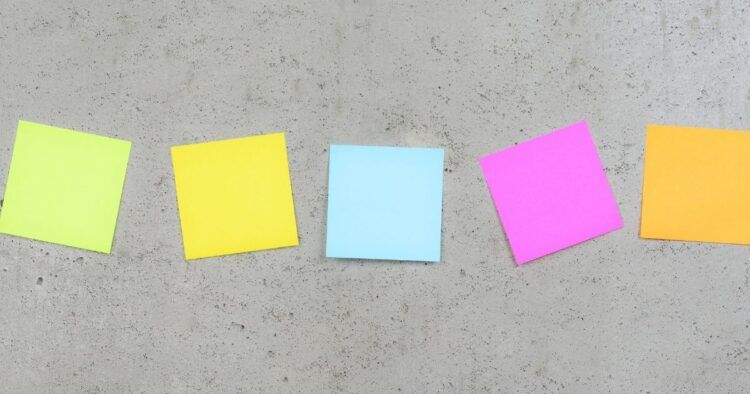 sticky notes