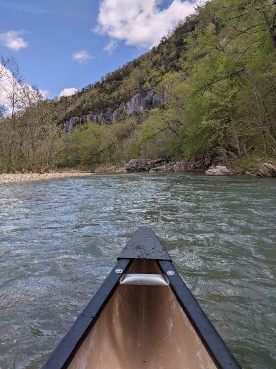 canoe on buffalo river