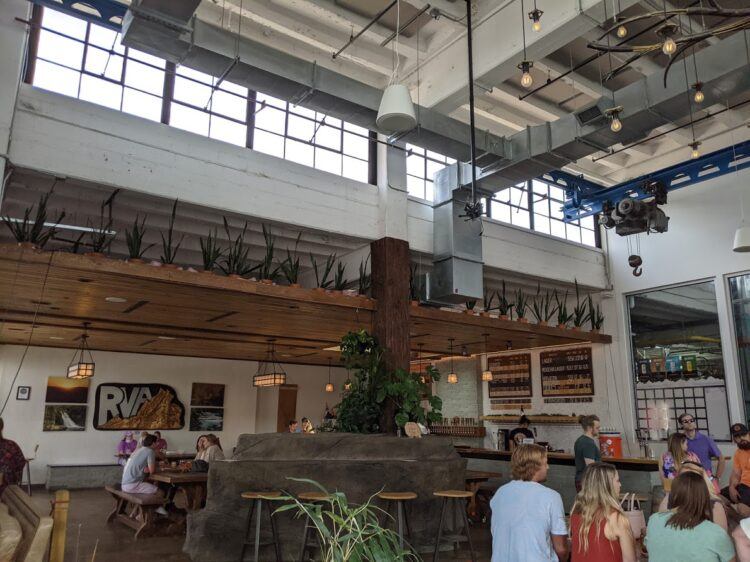 inside vasen brewing company in scott's addition (richmond va)