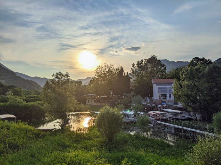 sunset in virpazar