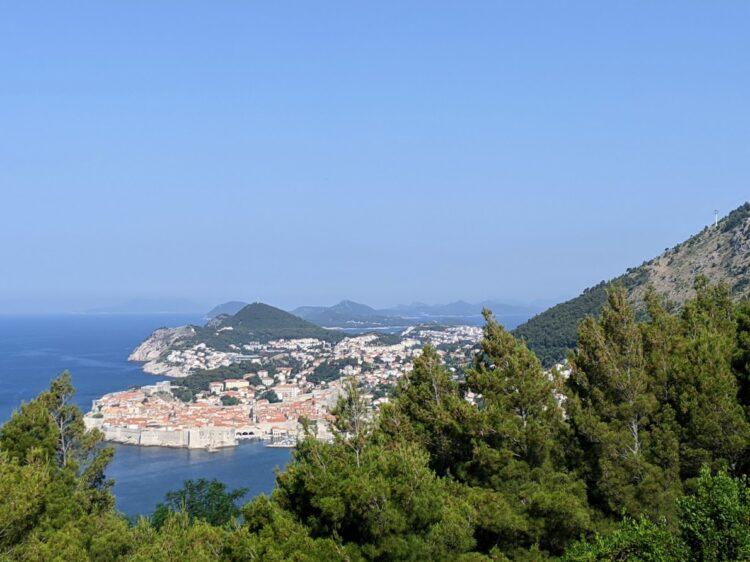 overlooking dubrovnik