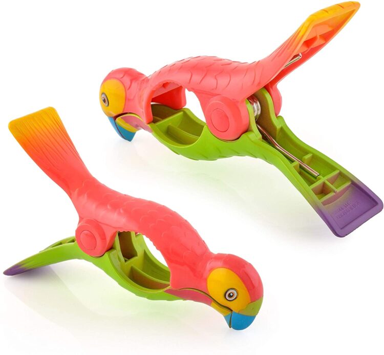 parrot towel clips