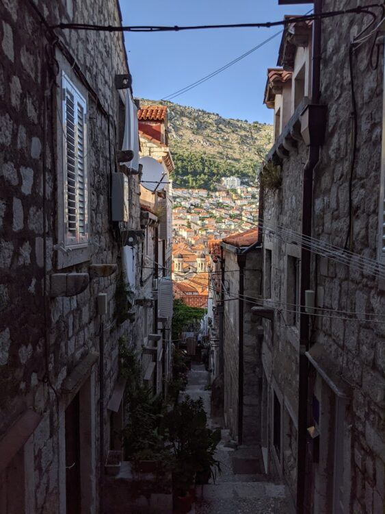 stairway in dubrovnik croatia