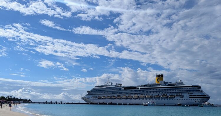 costa Pacific docked in grand turk